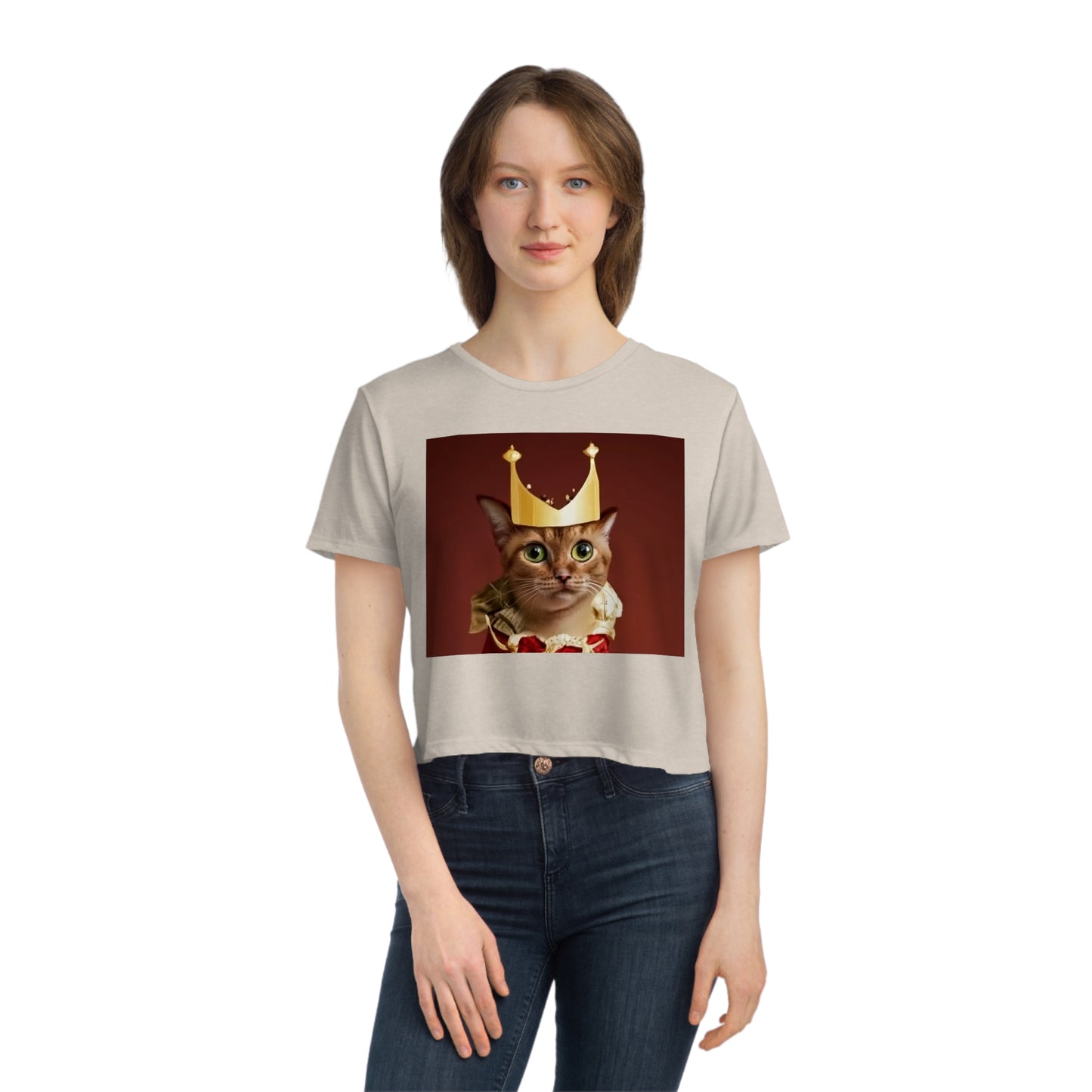 Royal Cat Women's Flowy Cropped Tee - Style A - DarzyStore