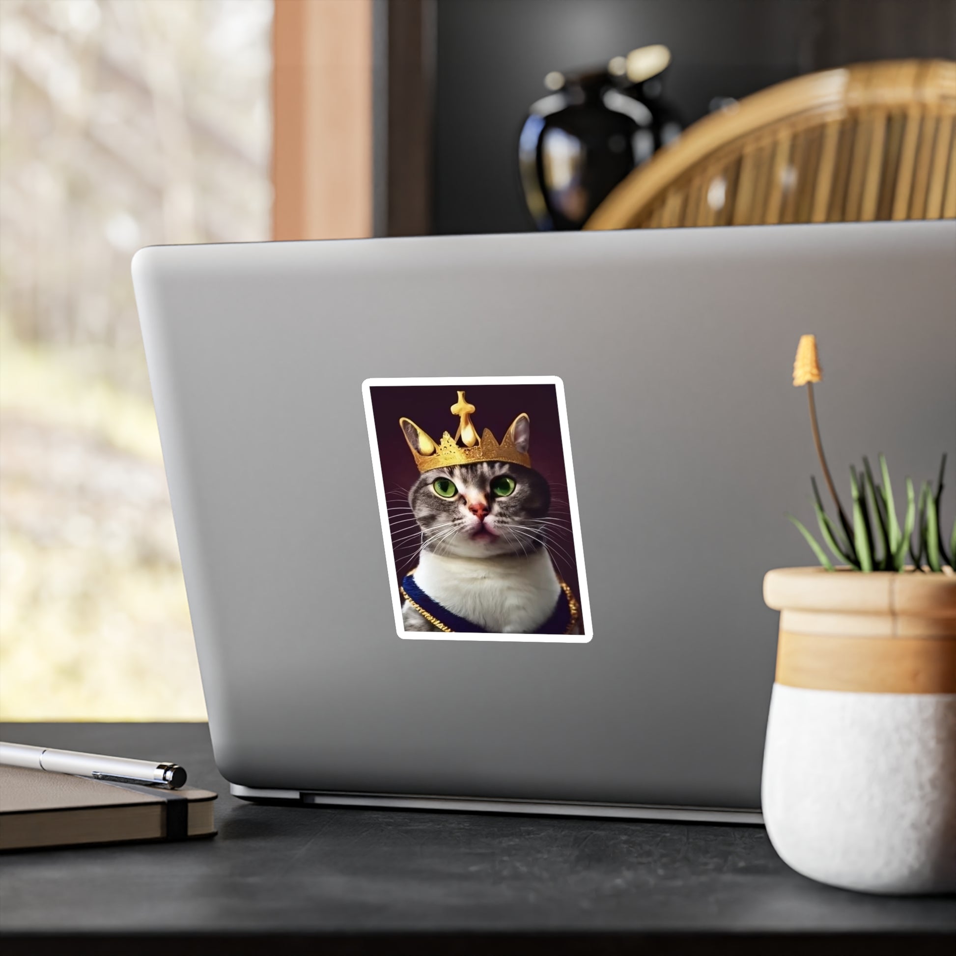 Royal Cat Vinyl Decal - Style B - DarzyStore