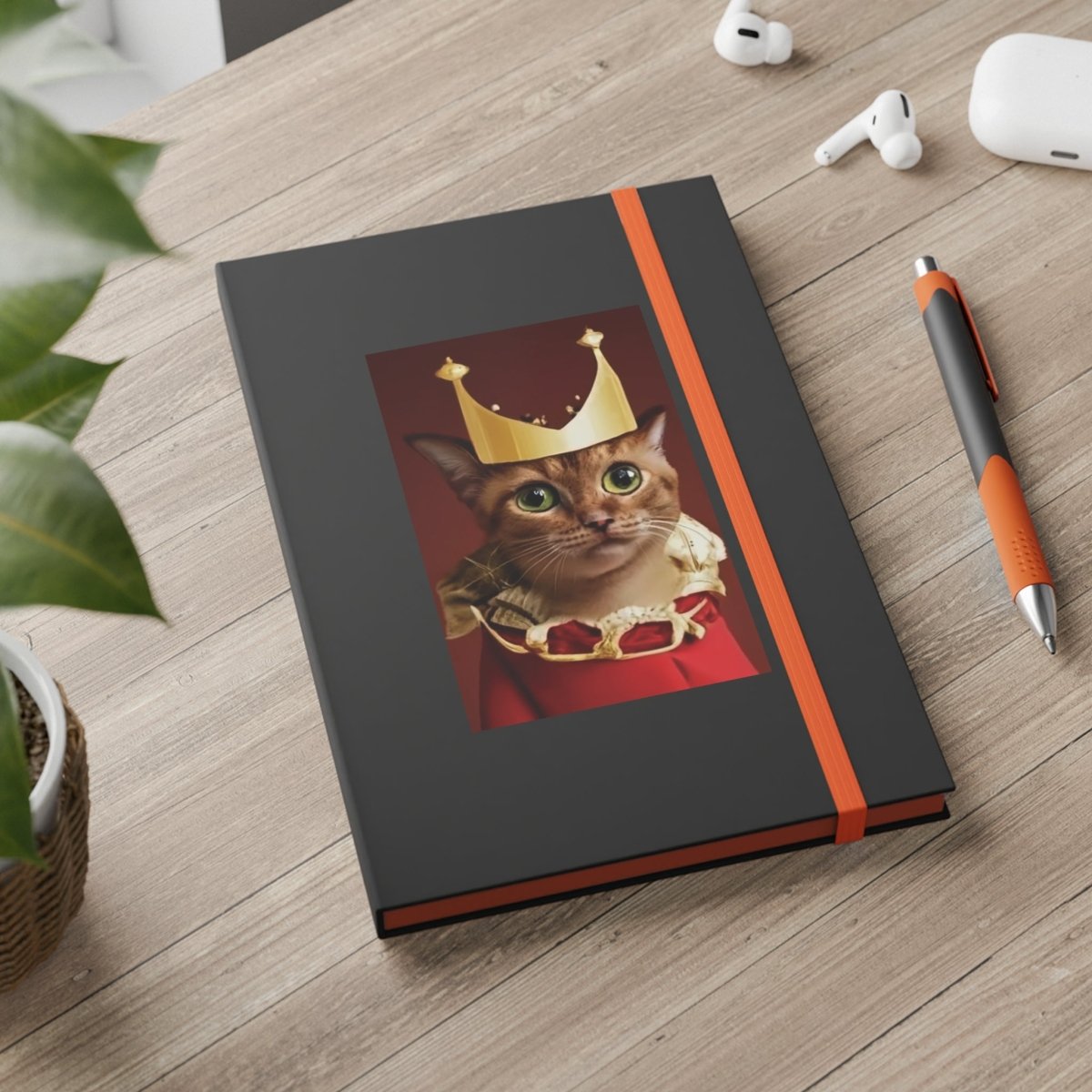 Royal Cat Color Contrast Notebook - Ruled Style A - DarzyStore