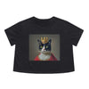 Royal Cat Flowy Cropped Tee - Style C - DarzyStore