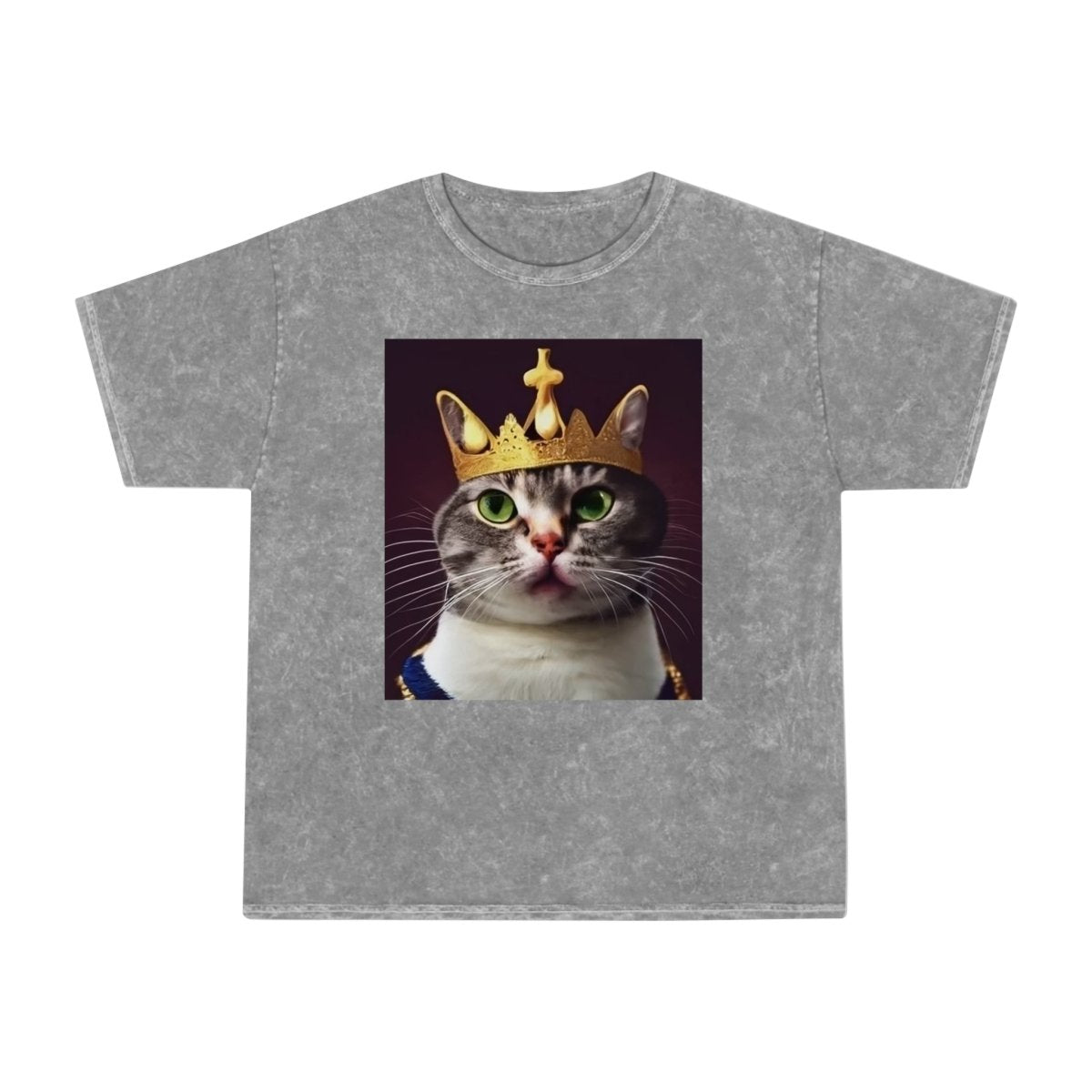 Royal Cat Mineral Wash T-Shirt - Style B - DarzyStore