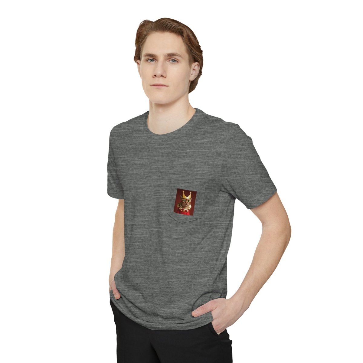 Royal Cat Pocket T-shirt - Style A - DarzyStore