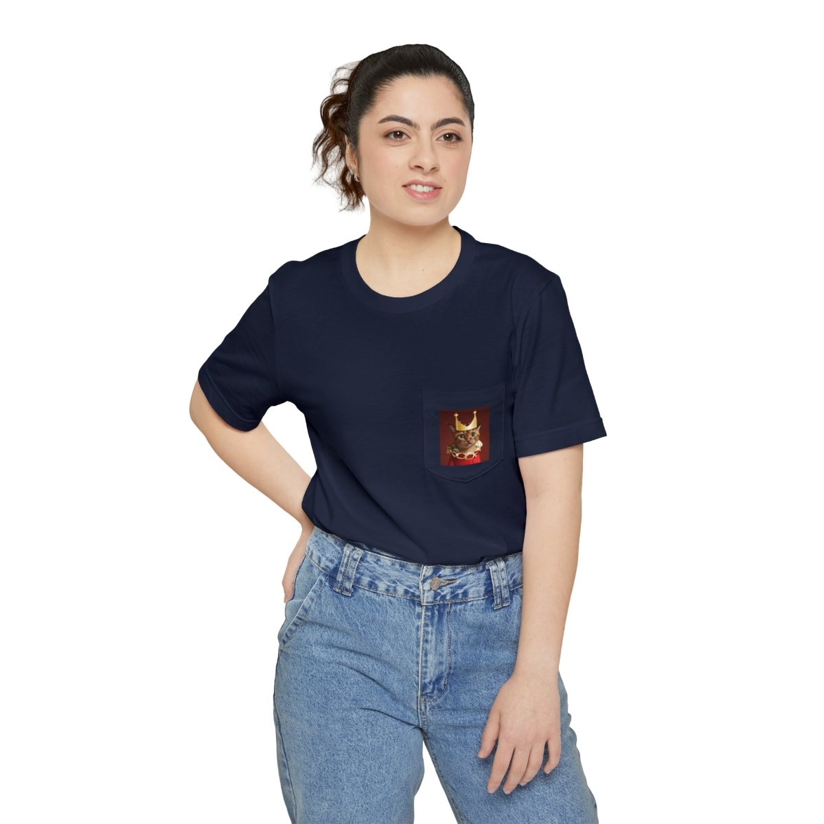 Royal Cat Pocket T-shirt - Style A - DarzyStore