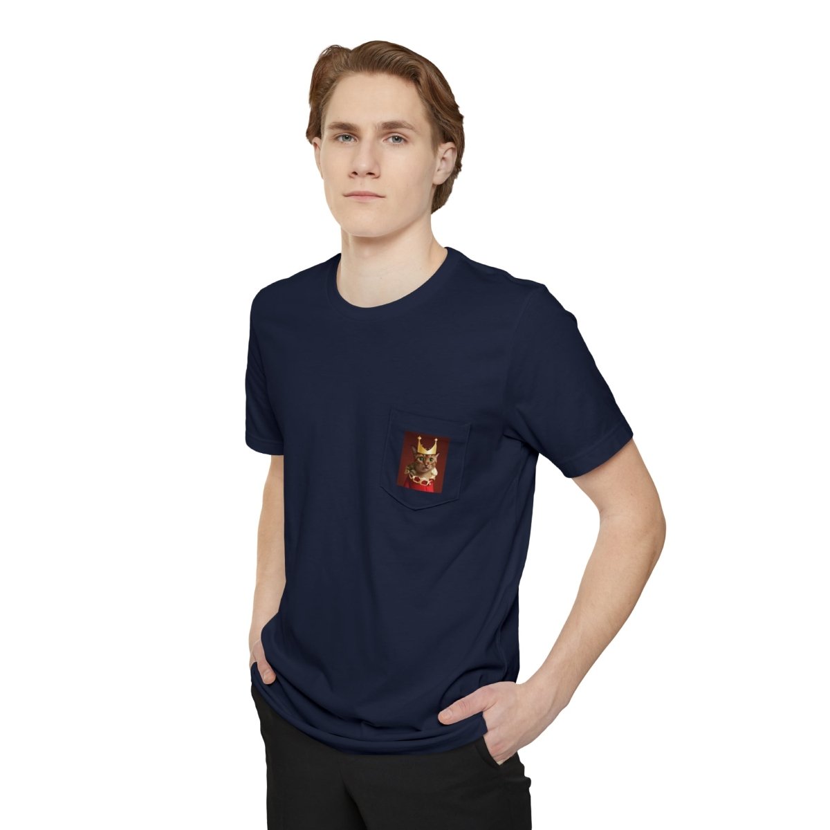 Royal Cat Pocket T-shirt - Style A - DarzyStore