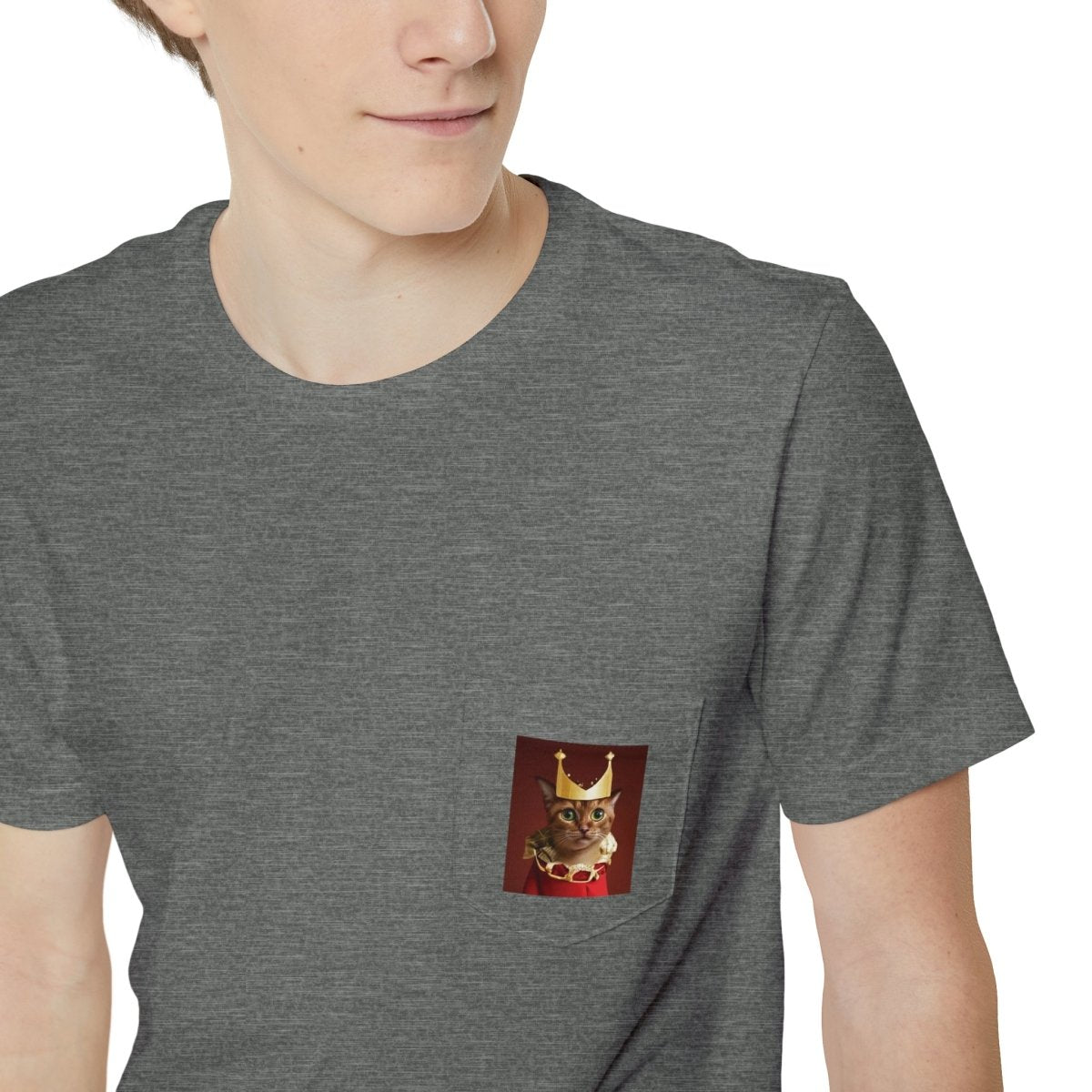 Royal Cat Pocket T-shirt - Style A - DarzyStore