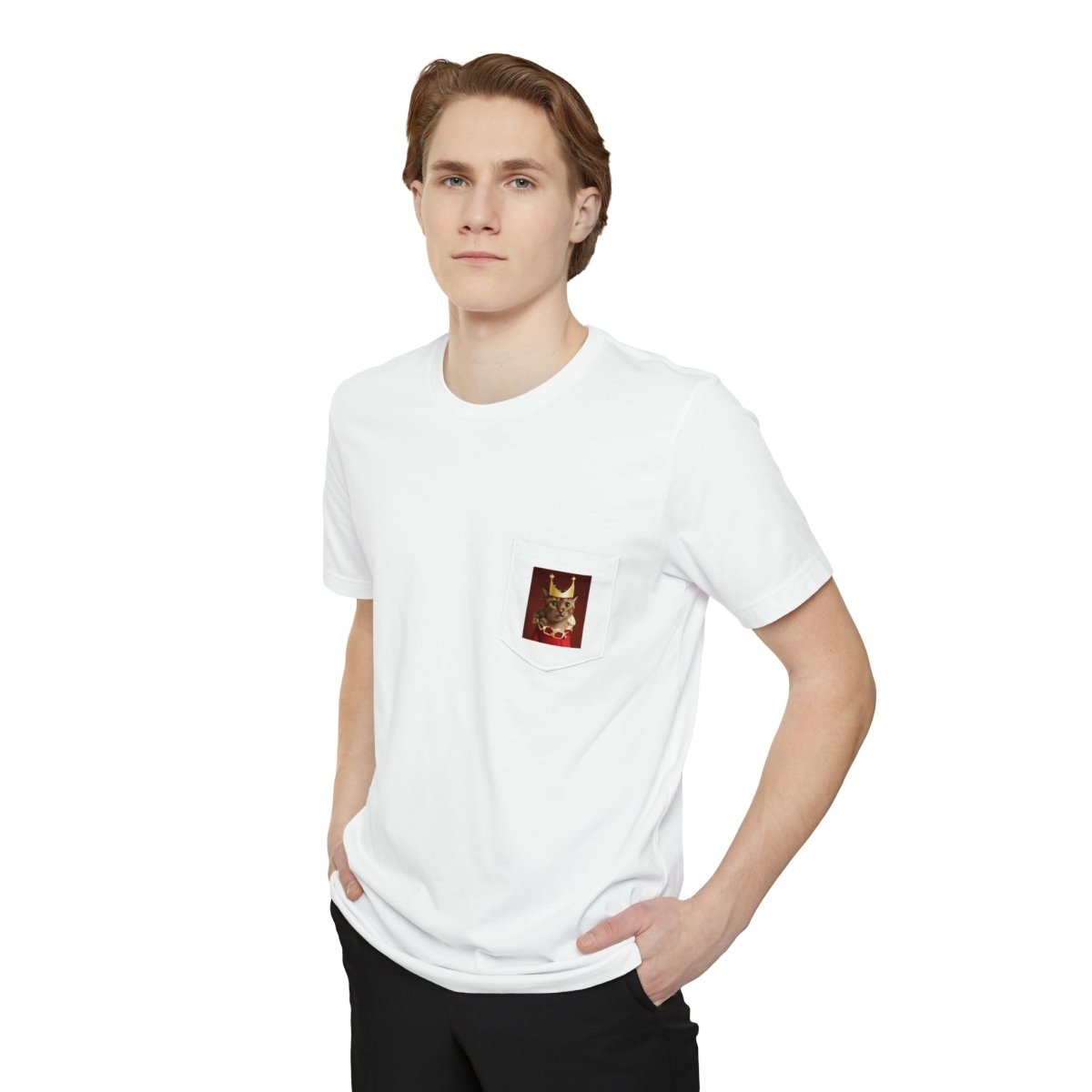 Royal Cat Pocket T-shirt - Style A - DarzyStore