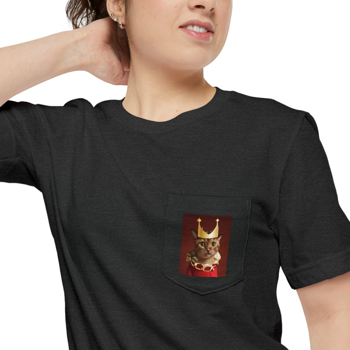 Royal Cat Pocket T-shirt - Style A - DarzyStore