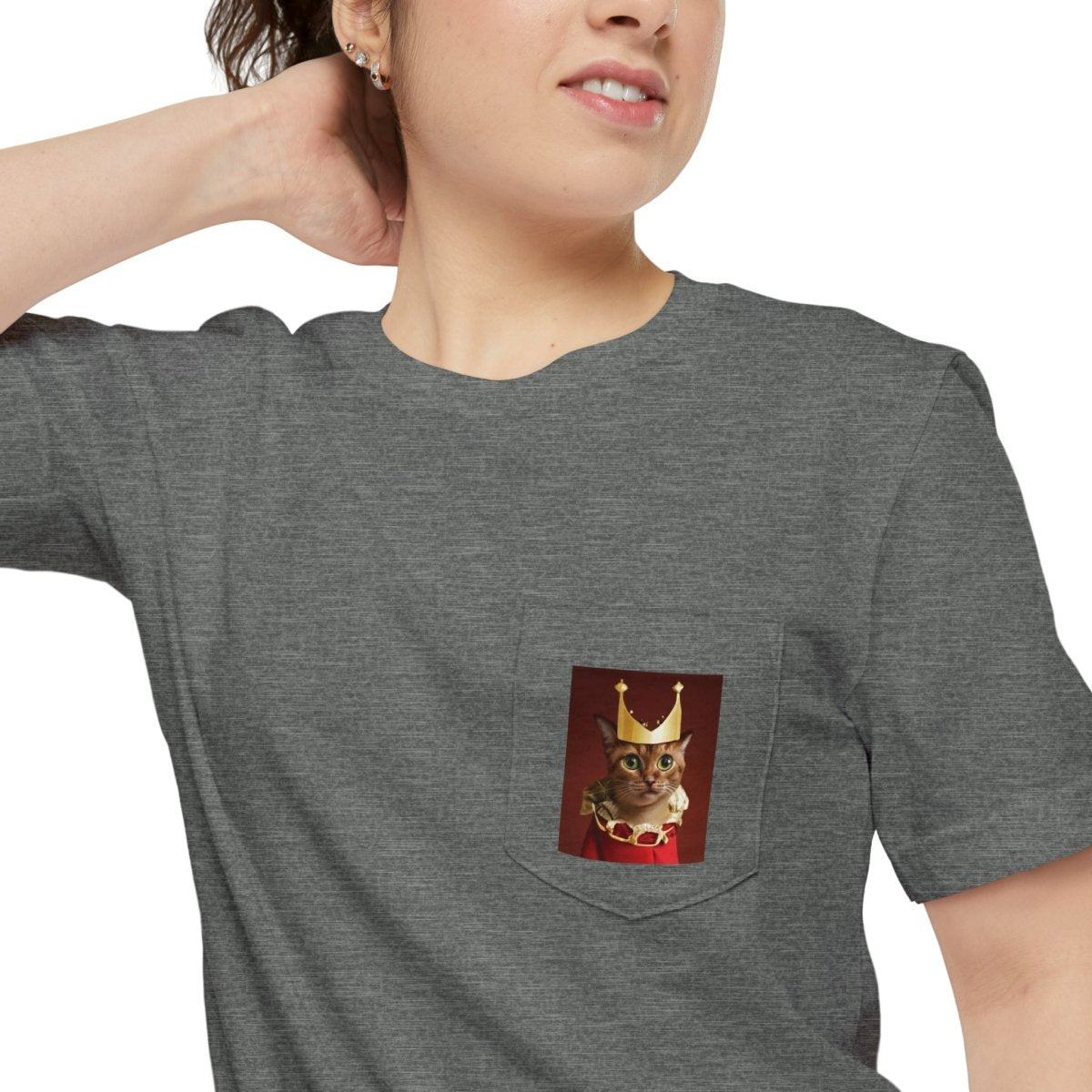 Royal Cat Pocket T-shirt - Style A - DarzyStore