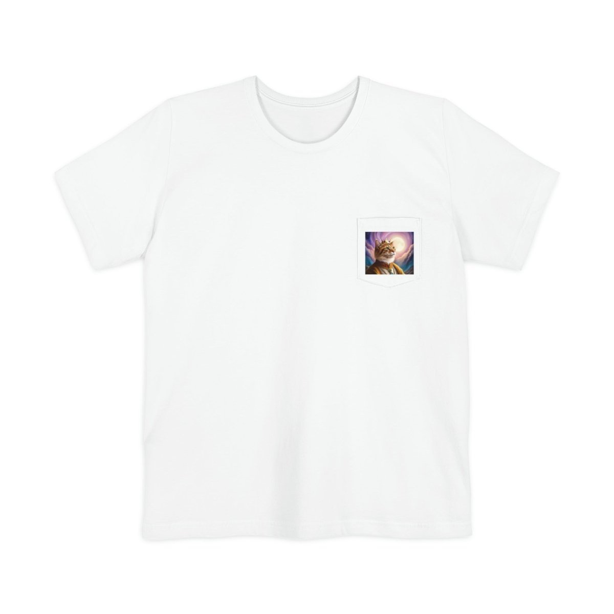 Royal Cat Pocket T-shirt - Style D - DarzyStore