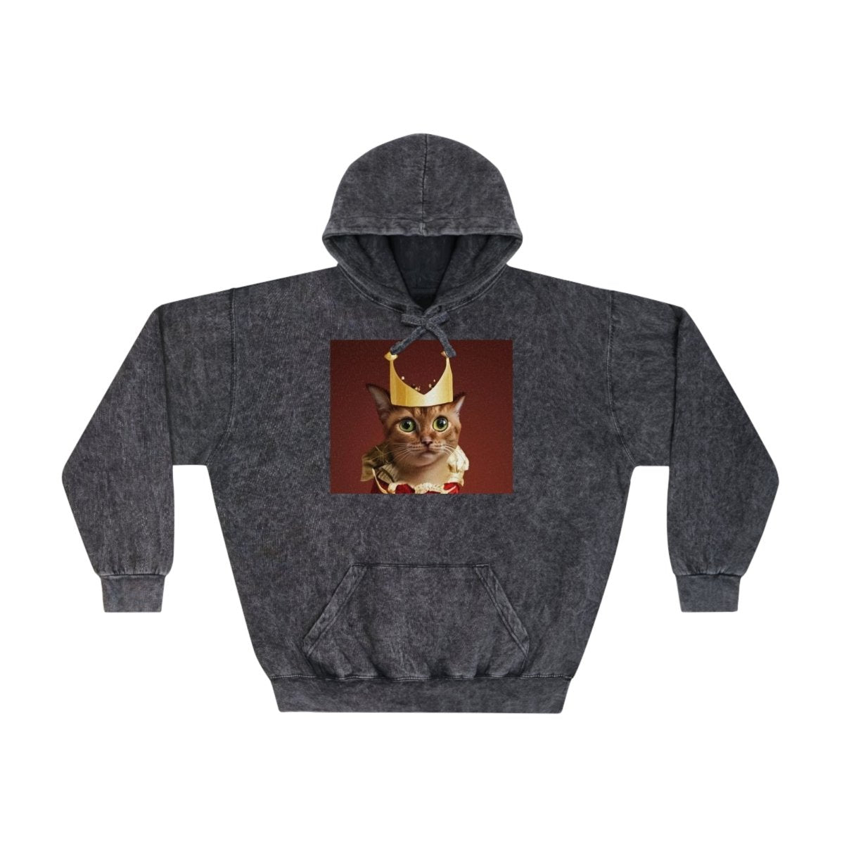 Royal Cat Unisex Mineral Wash Hoodie - Style A - DarzyStore