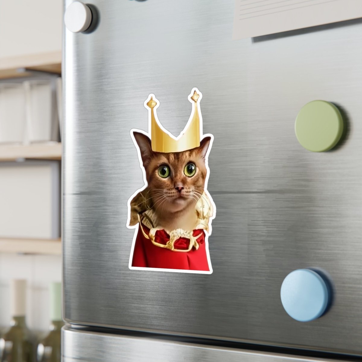 Royal Cat Vinyl Decal - Style A Outlined - DarzyStore