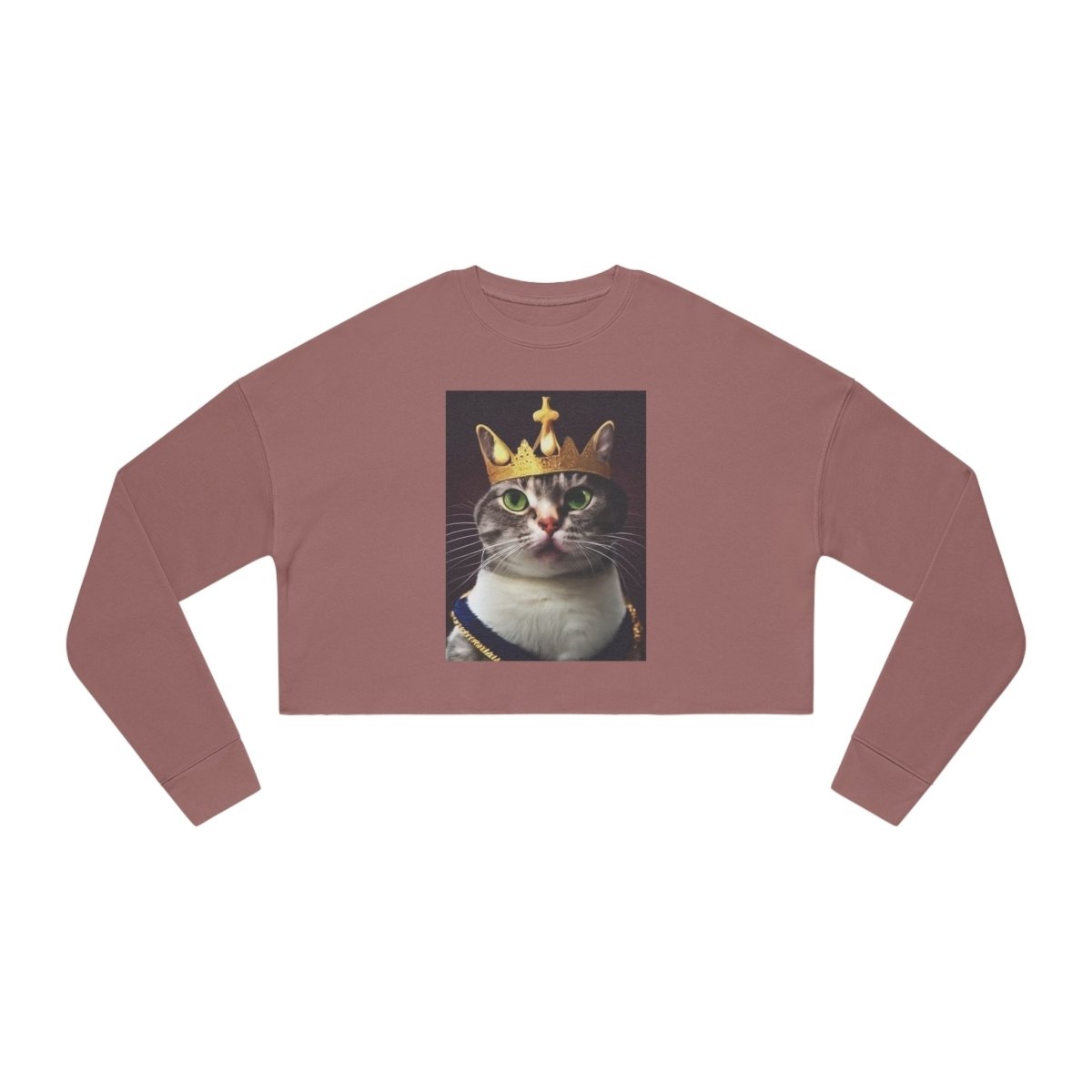 Royal Cat Women's Cropped Sweatshirt - Style B - DarzyStore
