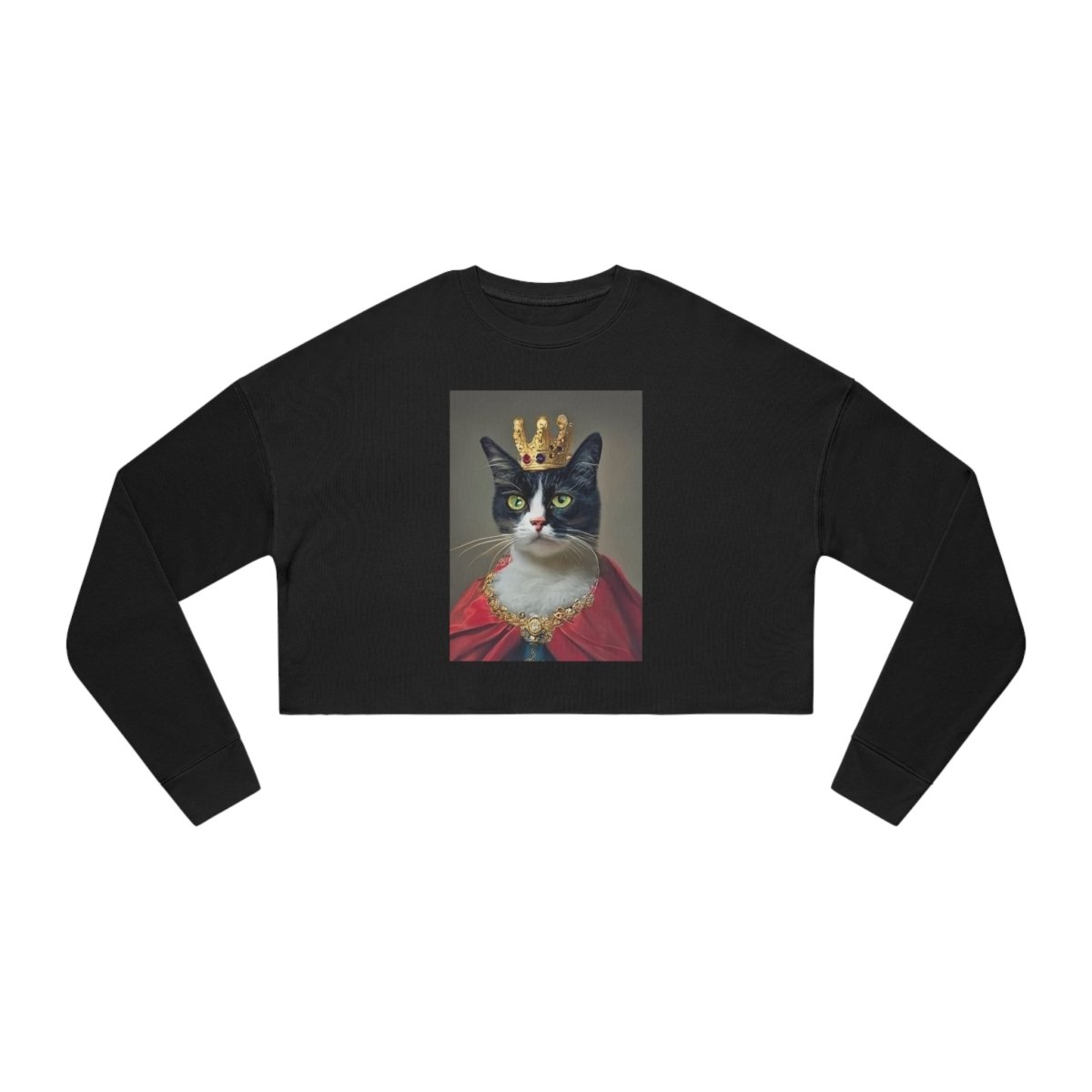 Royal Cat Women's Cropped Sweatshirt - Style C - DarzyStore