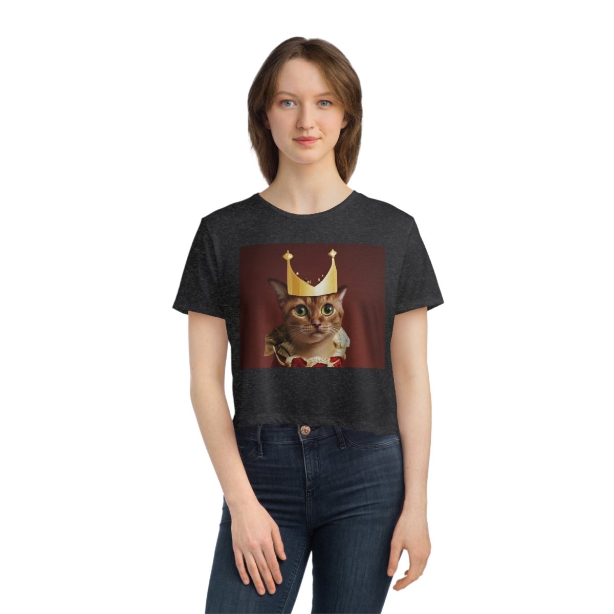 Royal Cat Women's Flowy Cropped Tee - Style A - DarzyStore