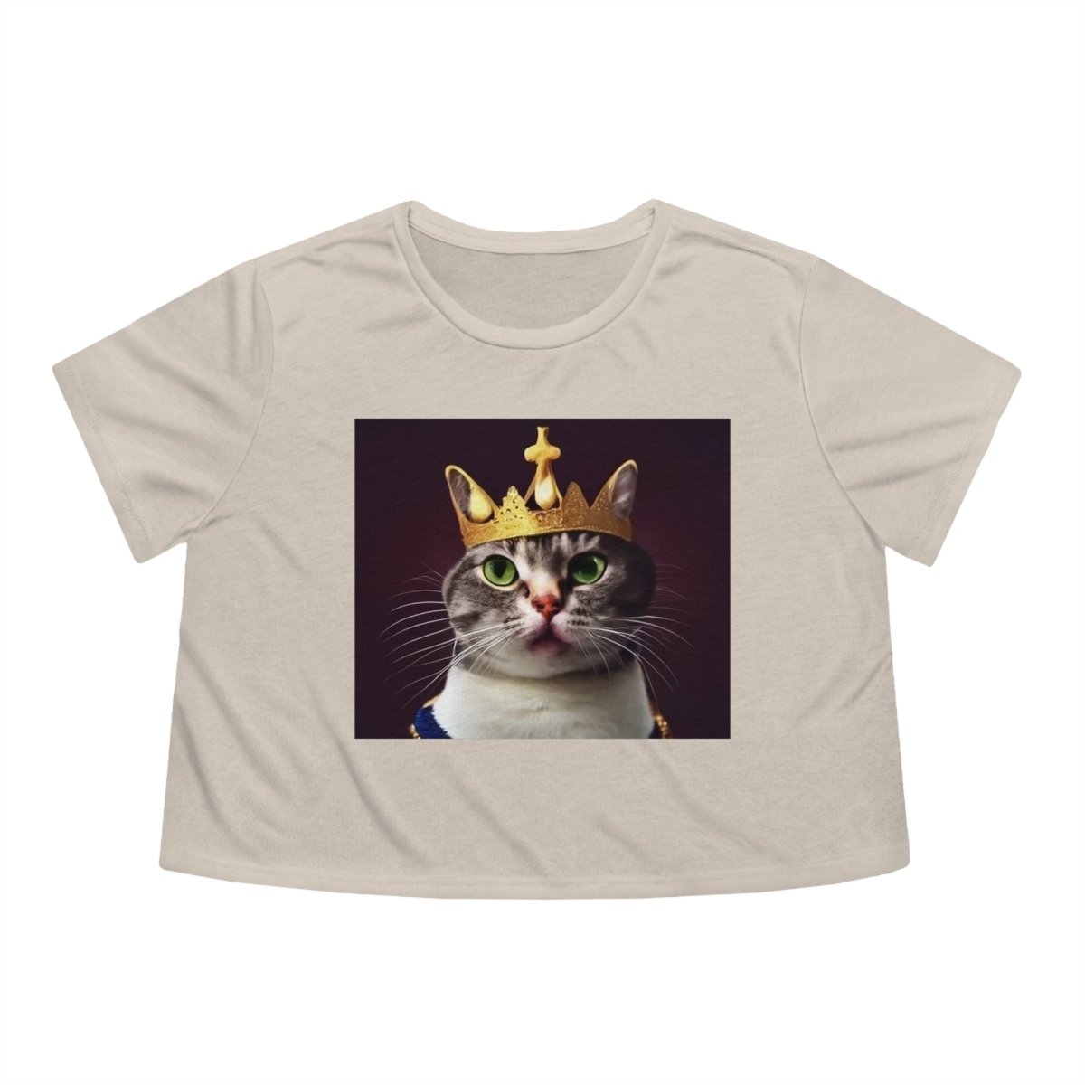 Royal Cat Women's Flowy Cropped Tee - Style B - DarzyStore