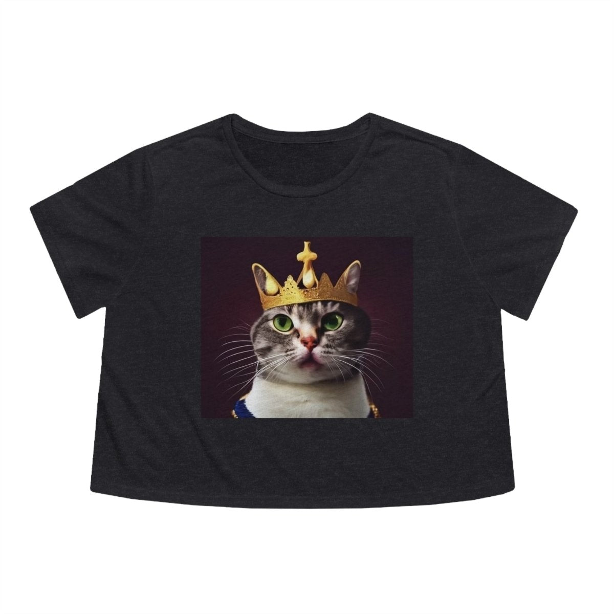 Royal Cat Women's Flowy Cropped Tee - Style B - DarzyStore