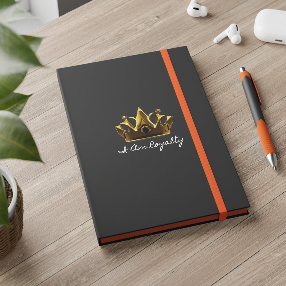 Royal Crown Color Contrast Notebook - I Am Royalty (Ruled) - DarzyStore