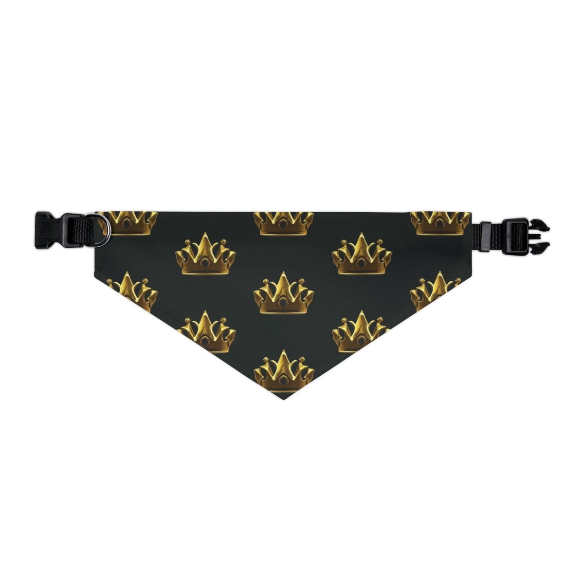 Royal Crown Pet Bandana Collar - Black - DarzyStore