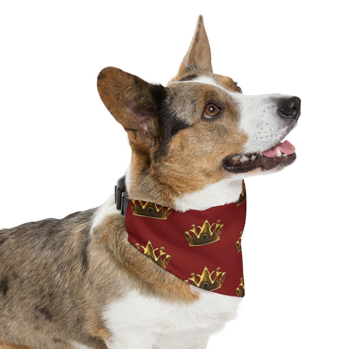 Royal Crown Pet Bandana Collar - Dark Red - DarzyStore