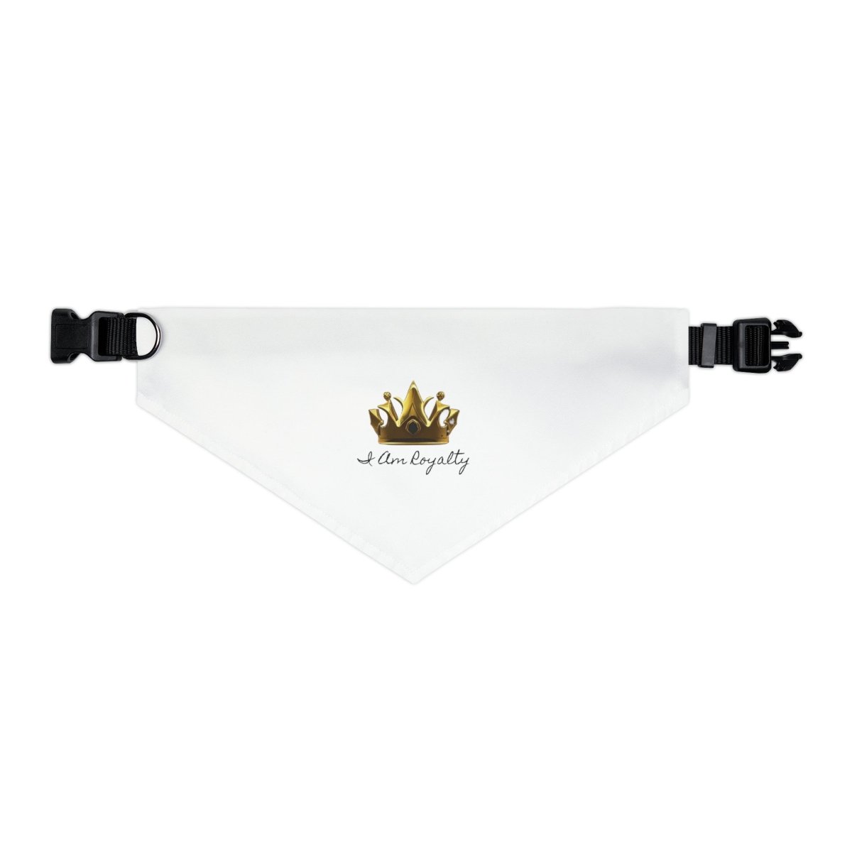 Royal Crown Pet Bandana Collar - I Am Royalty (White) - DarzyStore