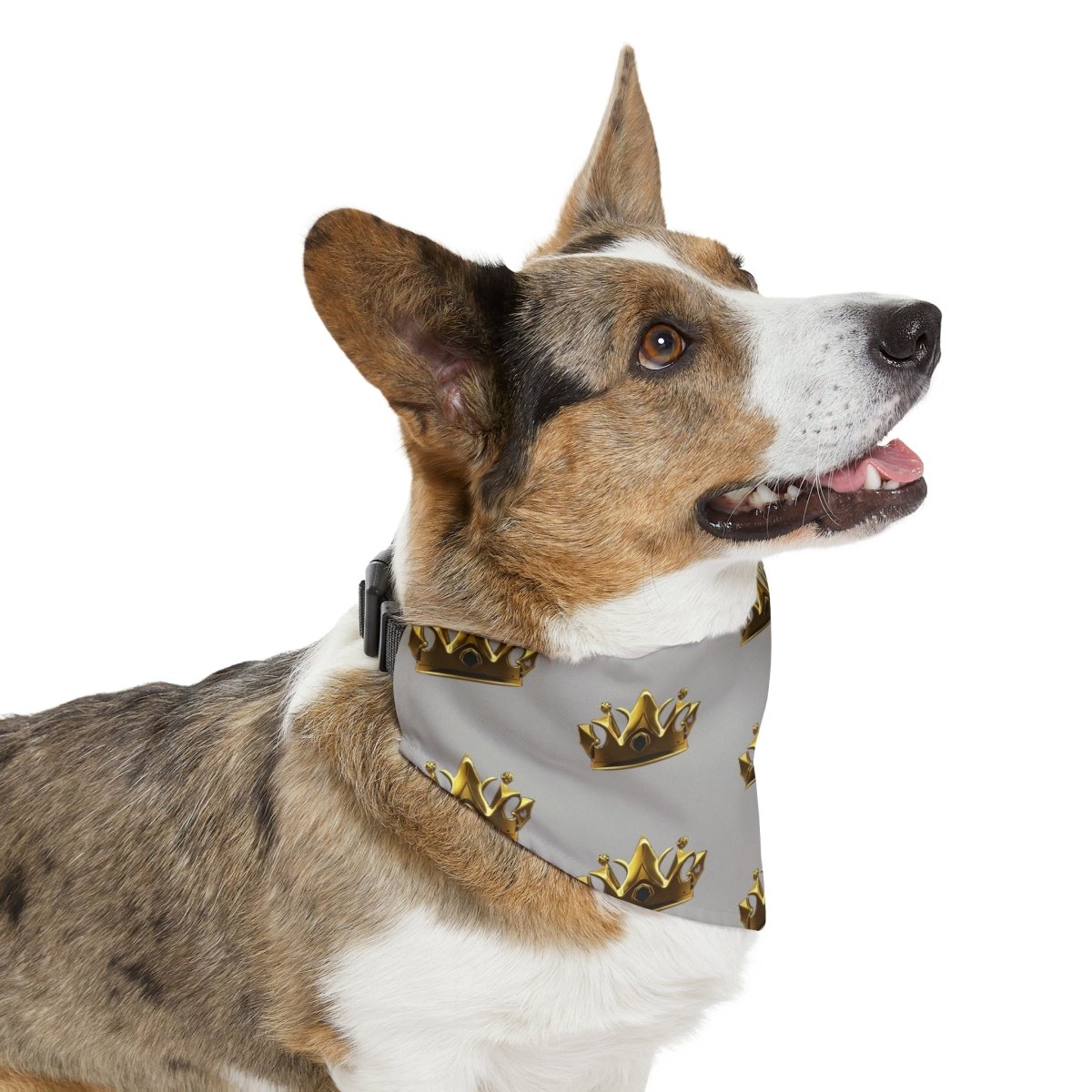 Royal Crown Pet Bandana Collar - Light Gray - DarzyStore