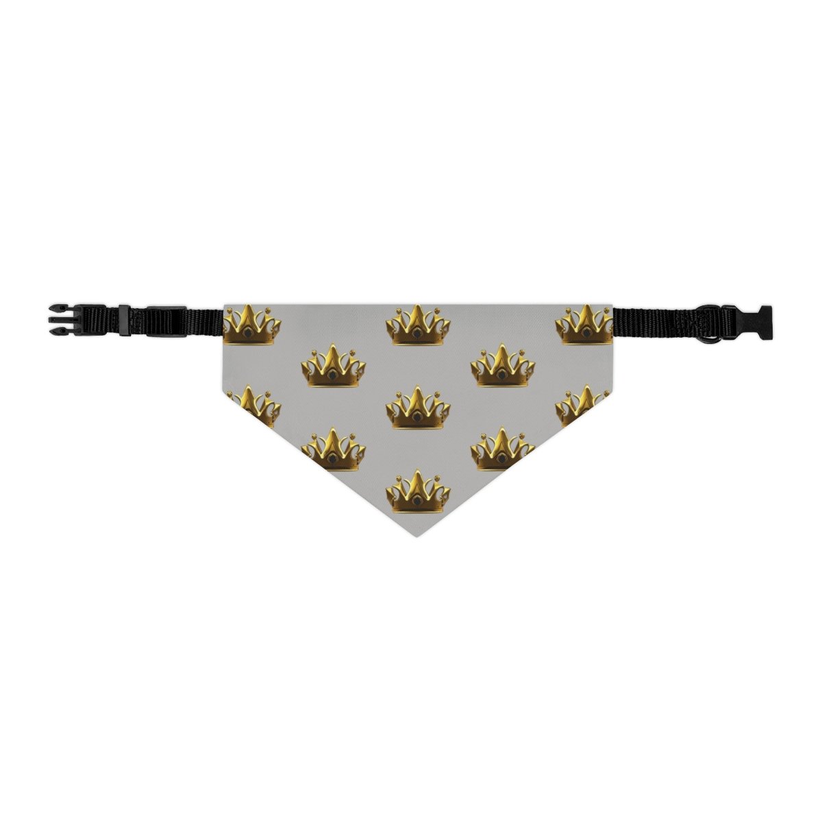 Royal Crown Pet Bandana Collar - Light Gray - DarzyStore