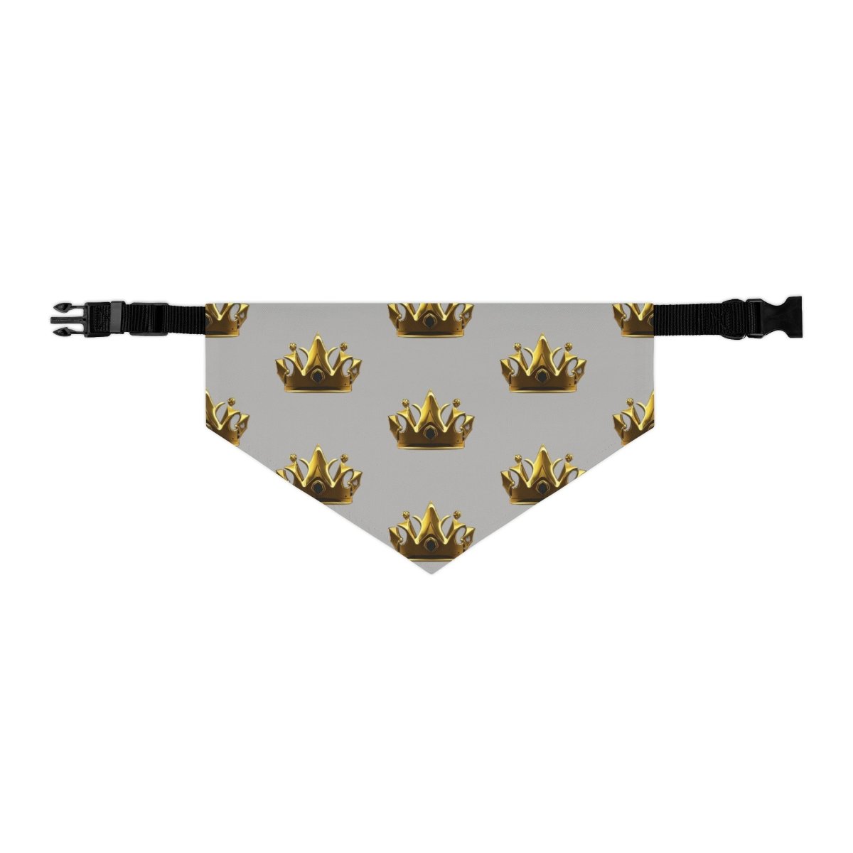 Royal Crown Pet Bandana Collar - Light Gray - DarzyStore