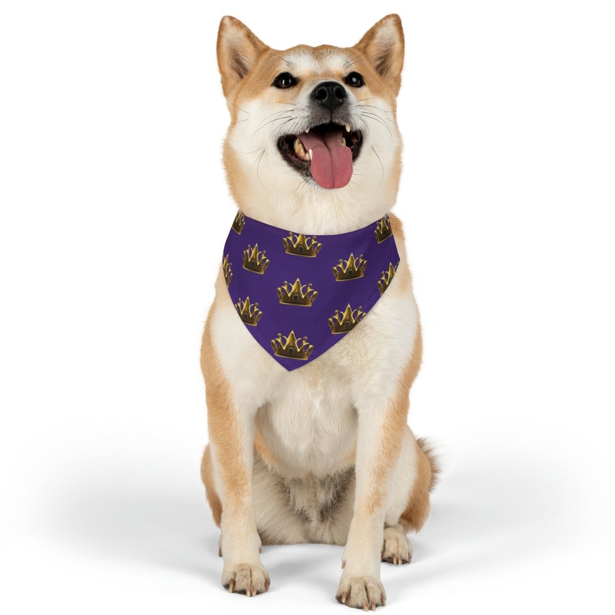 Royal Crown Pet Bandana Collar - Purple - DarzyStore