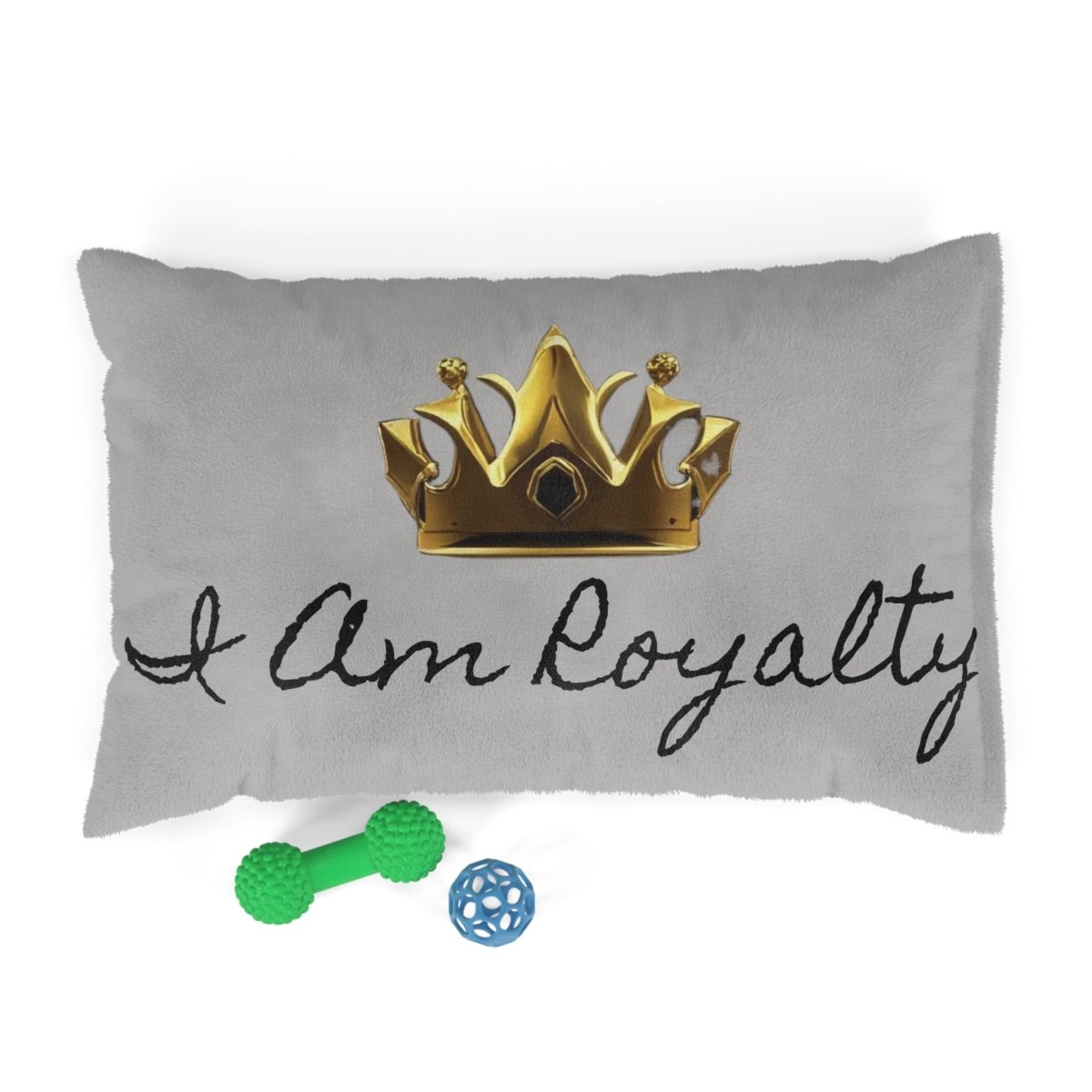 Royal Crown Pet Bed - I Am Royalty (Light Gray) - DarzyStore
