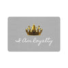 Royal Crown Pet Food Mat (12x18) - I Am Royalty (Light Gray) - DarzyStore