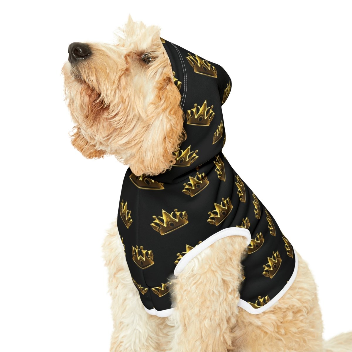 Royal Crown Pet Hoodie - Black - DarzyStore
