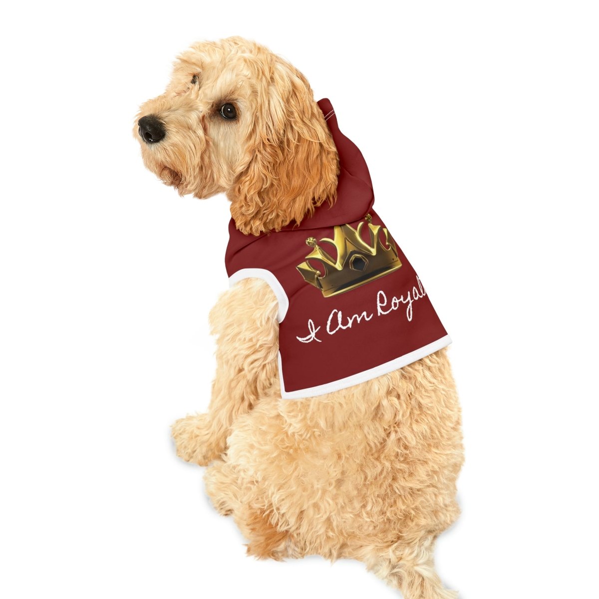 Royal Crown Pet Hoodie - I Am Royalty (Dark Red) - DarzyStore