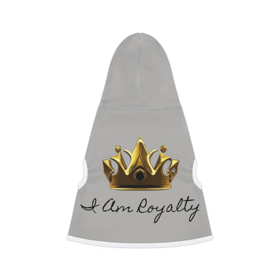 Royal Crown Pet Hoodie - I Am Royalty (Light Gray) - DarzyStore