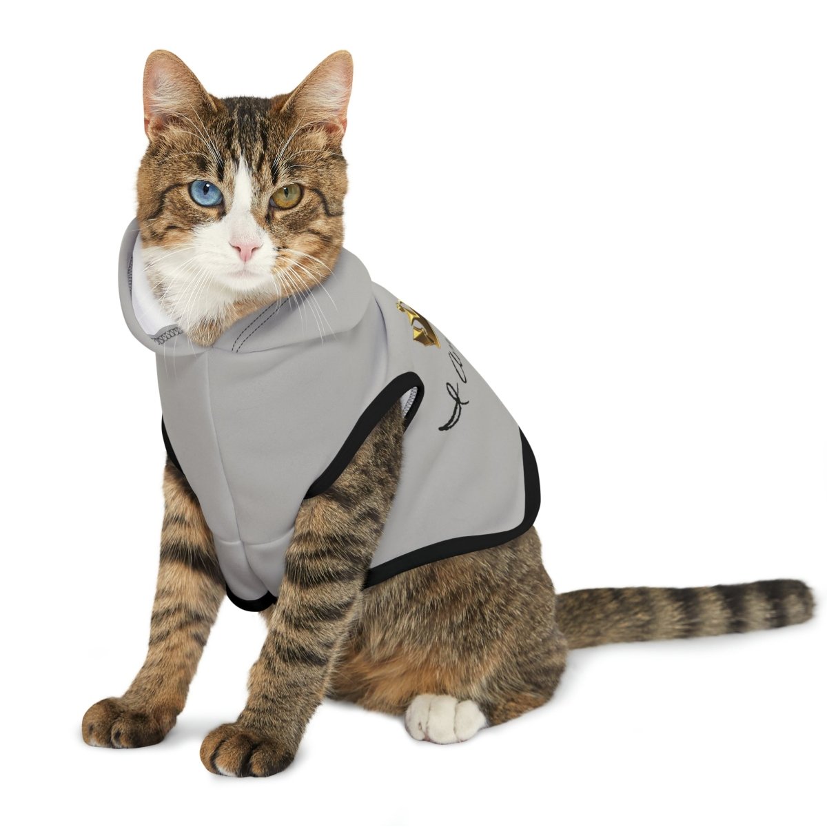 Royal Crown Pet Hoodie - I Am Royalty (Light Gray) - DarzyStore