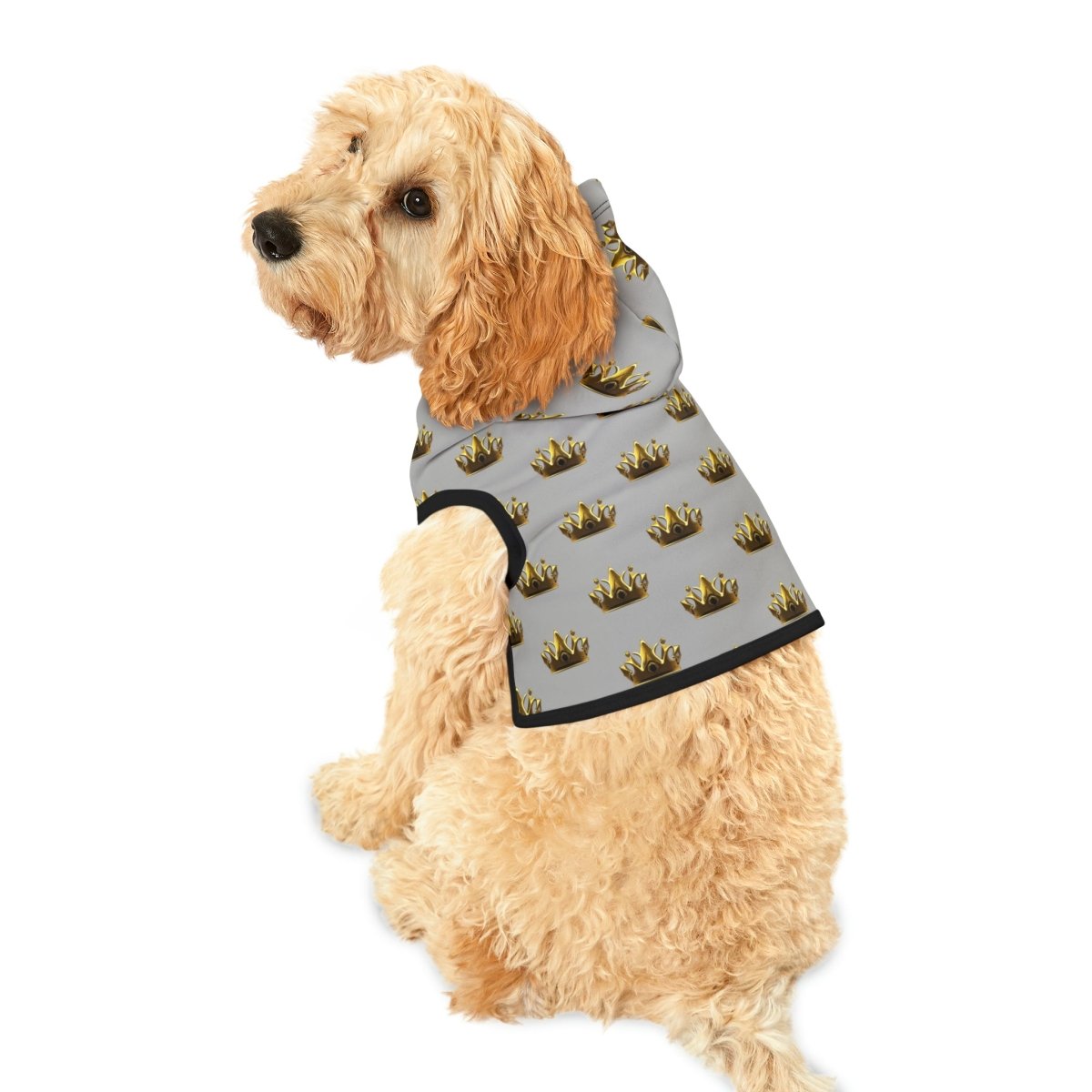 Royal Crown Pet Hoodie - Light Gray - DarzyStore