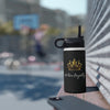 Royal Crown Stainless Steel Water Bottle - I Am Royalty (Standard Lid - Black) - DarzyStore