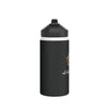 Royal Crown Stainless Steel Water Bottle - I Am Royalty (Standard Lid - Black) - DarzyStore