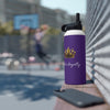 Royal Crown Stainless Steel Water Bottle - I Am Royalty (Standard Lid - Purple) - DarzyStore