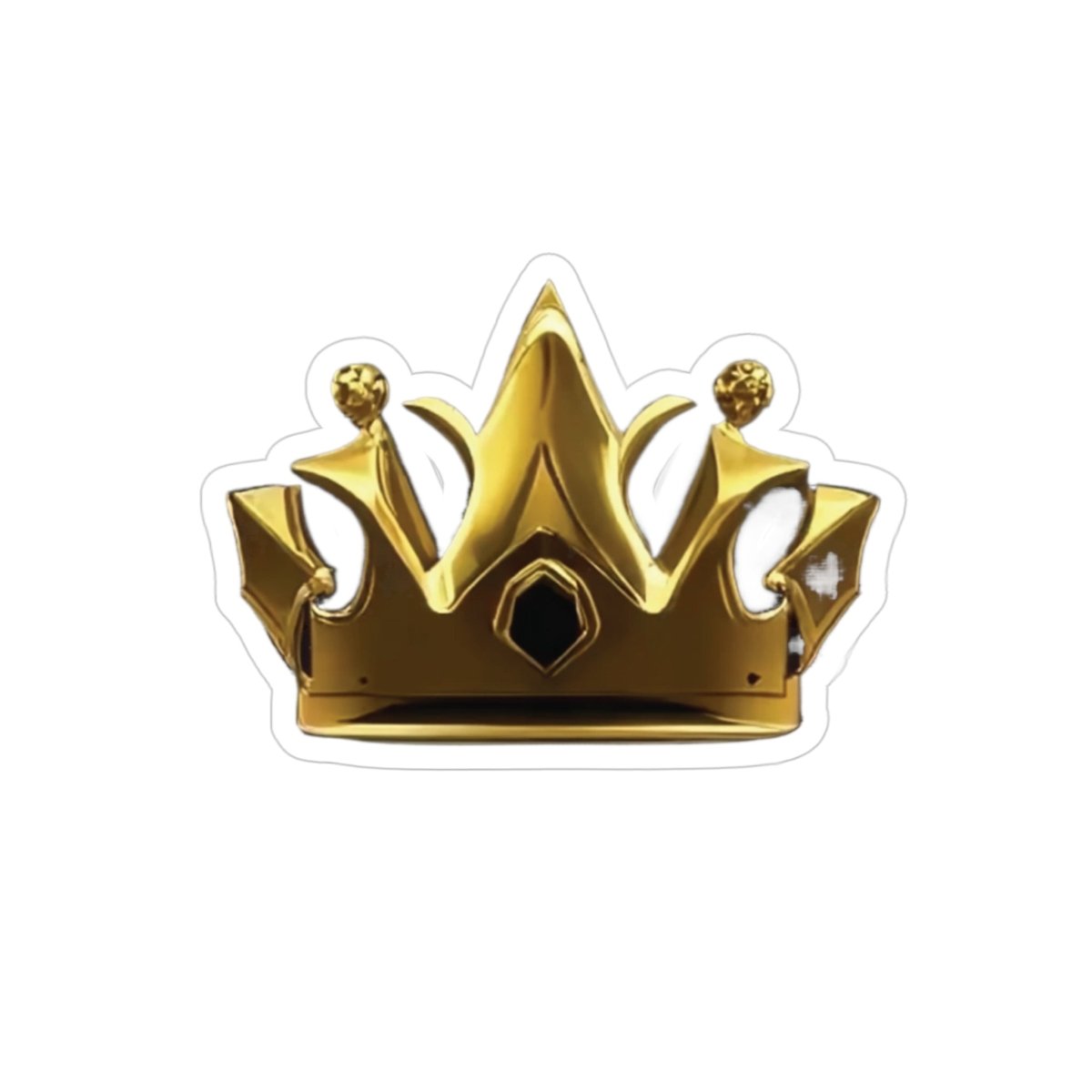 Royal Crown Transparent Outdoor Stickers, Die-Cut - DarzyStore