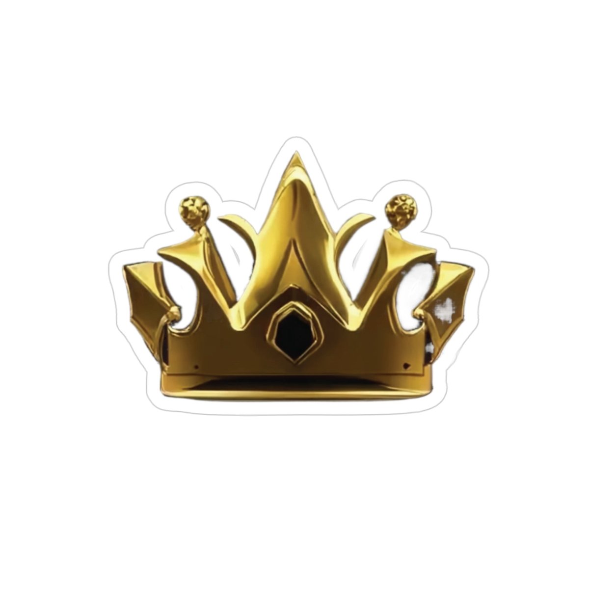 Royal Crown Transparent Outdoor Stickers, Die-Cut - DarzyStore