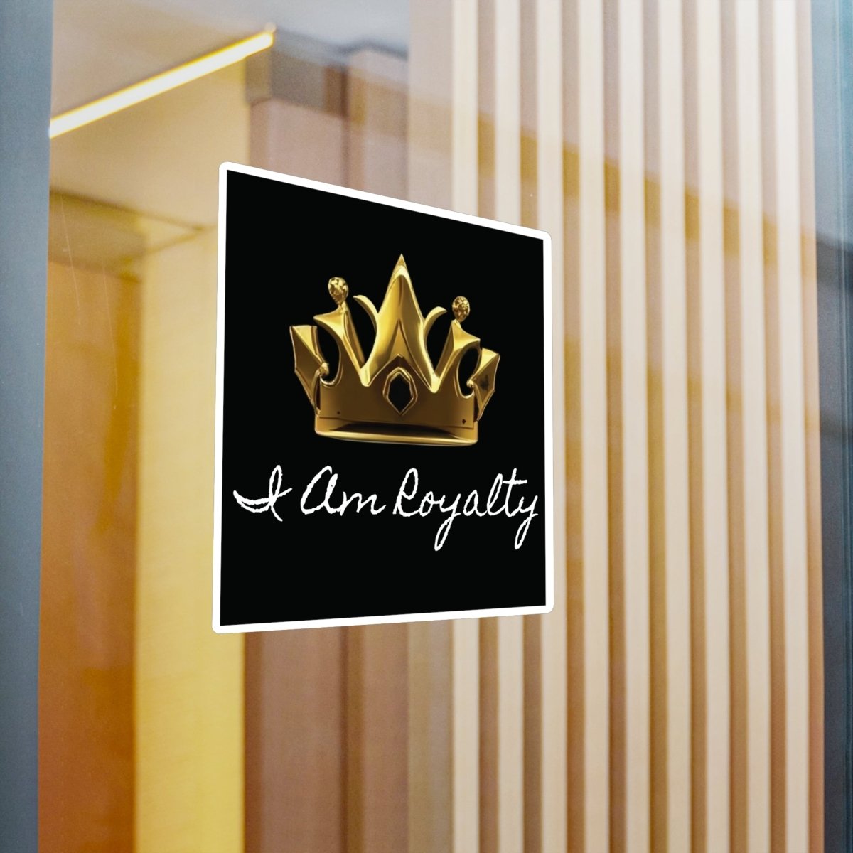 Royal Crown Vinyl Decal - I Am Royalty (Black) - DarzyStore