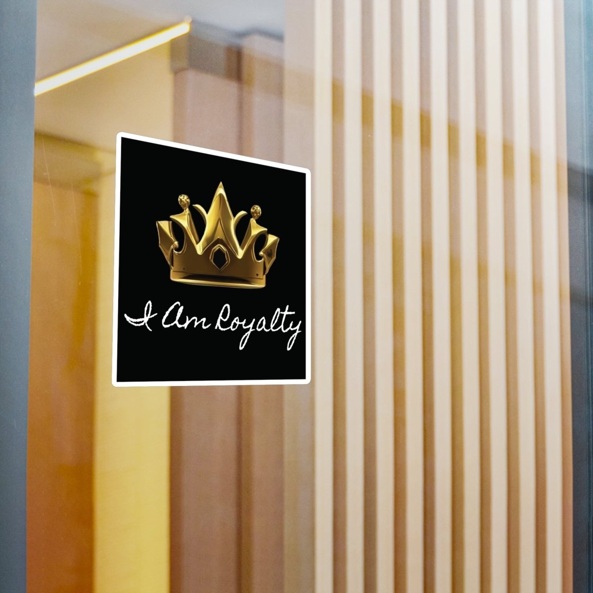 Royal Crown Vinyl Decal - I Am Royalty (Black) - DarzyStore