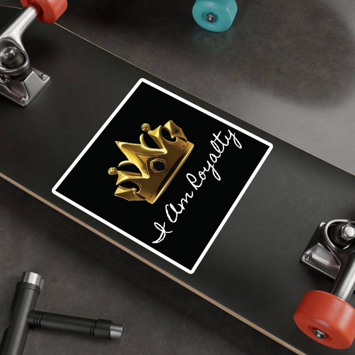 Royal Crown Vinyl Decal - I Am Royalty (Black) - DarzyStore