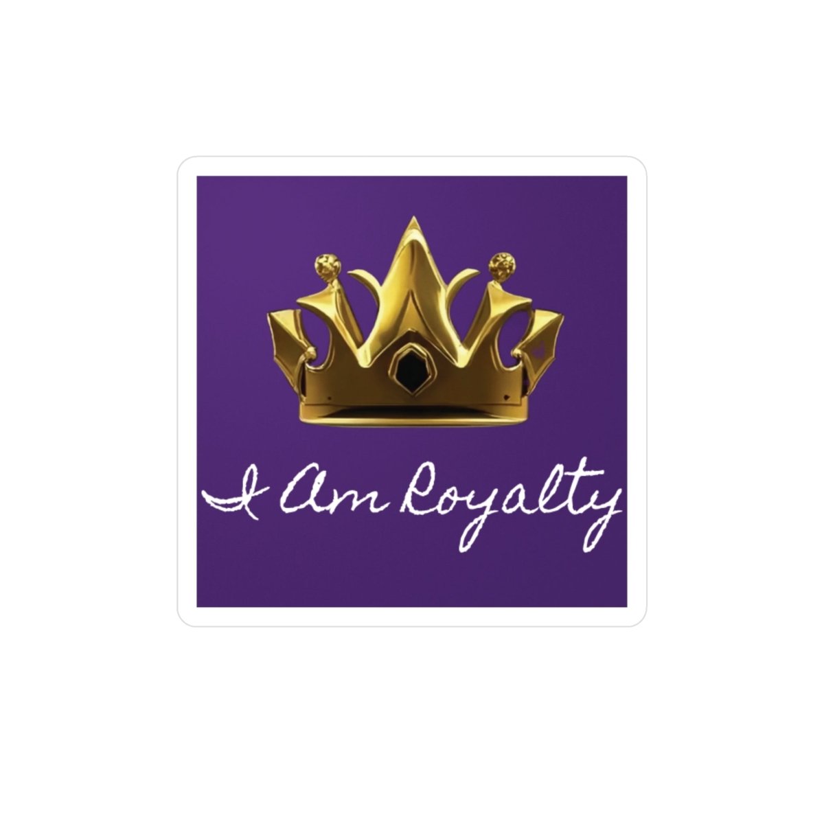 Royal Crown Vinyl Decal - I Am Royalty (Purple) - DarzyStore