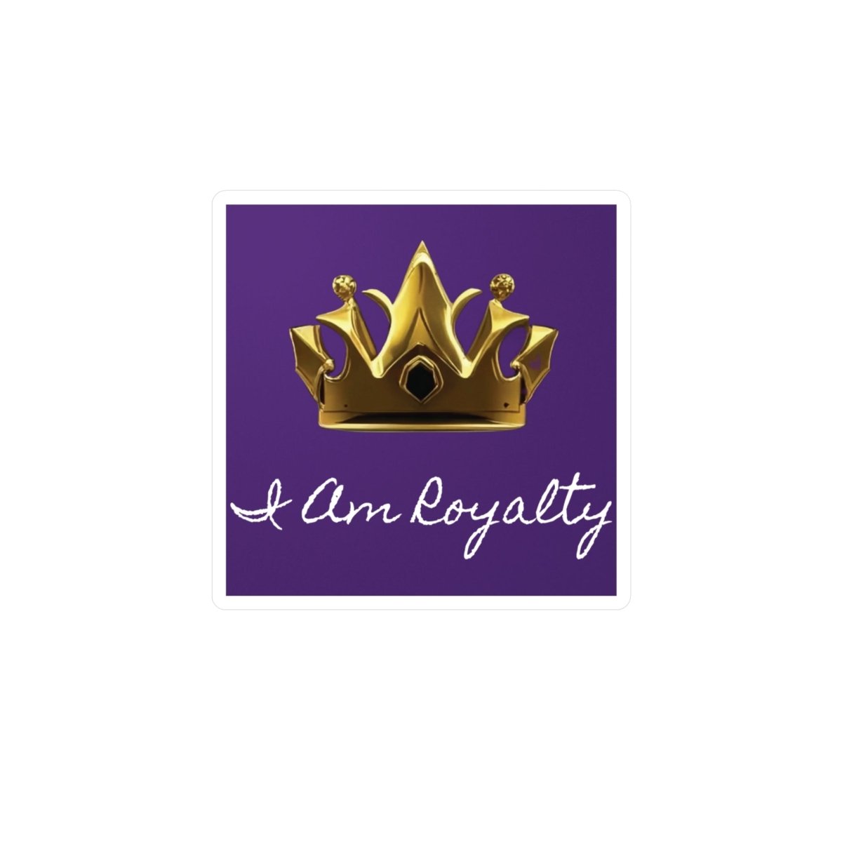 Royal Crown Vinyl Decal - I Am Royalty (Purple) - DarzyStore