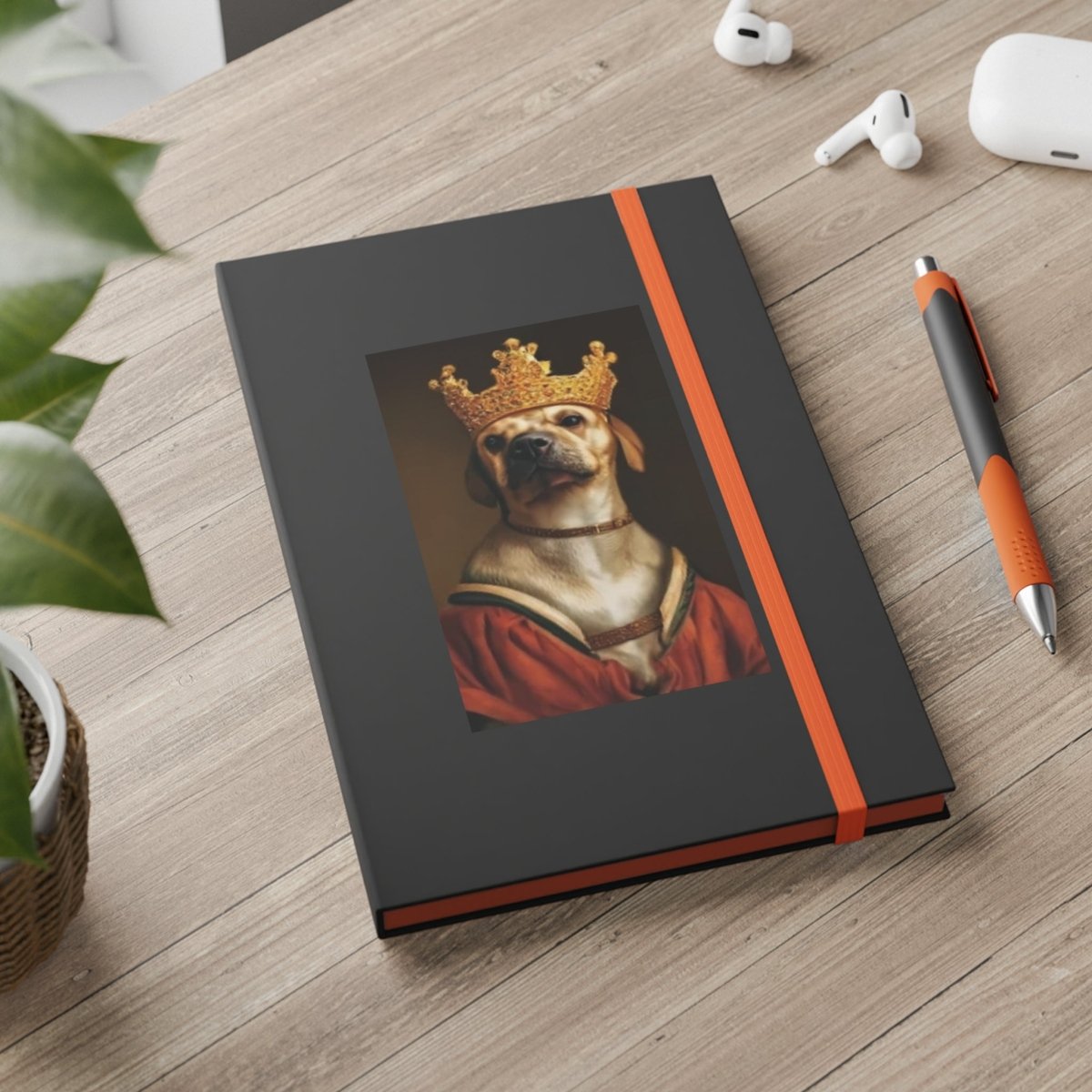 Royal Dog Color Contrast Notebook - Ruled Style A - DarzyStore