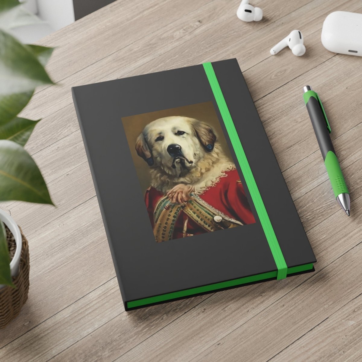 Royal Dog Color Contrast Notebook - Ruled Style D - DarzyStore
