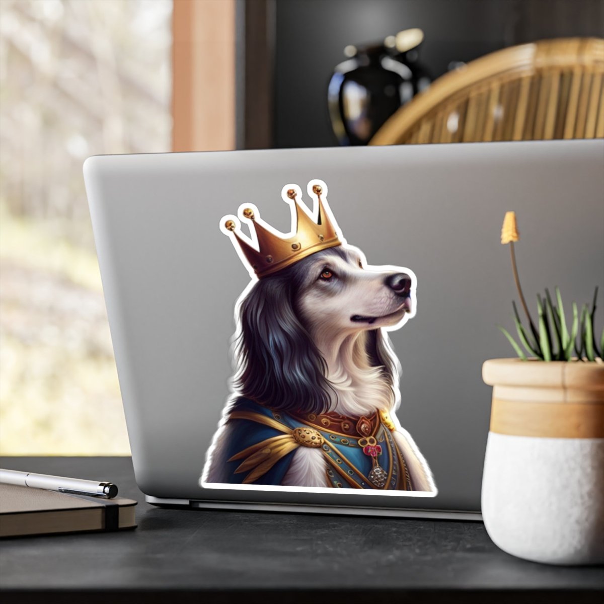 Royal Dog Vinyl Decal - Style B Outlined - DarzyStore