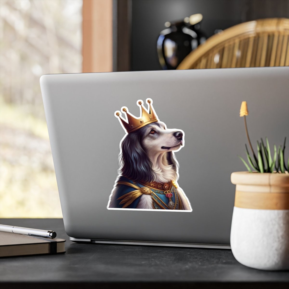 Royal Dog Vinyl Decal - Style B Outlined - DarzyStore