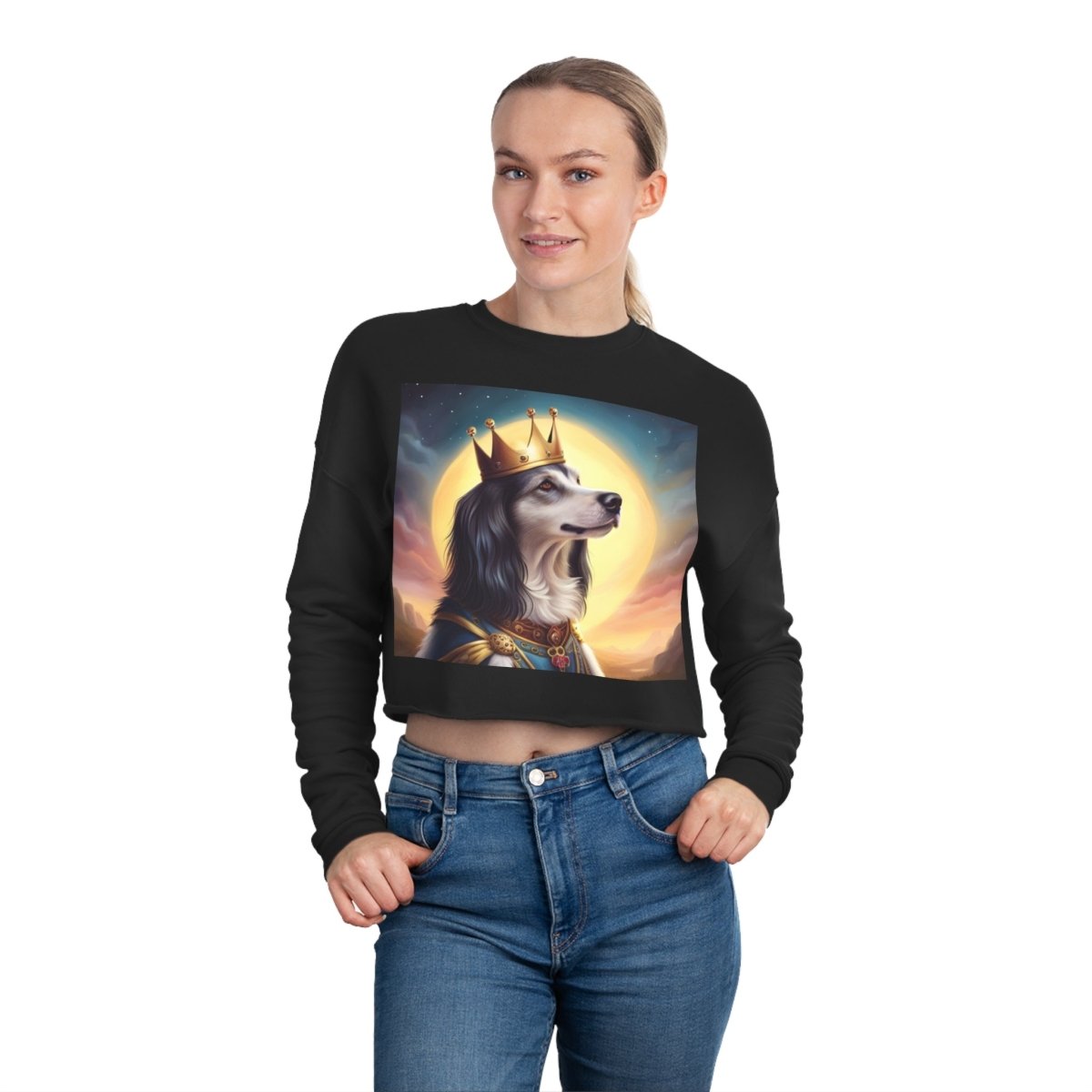 Royal Dog Women's Cropped Sweatshirt - Style B - DarzyStore